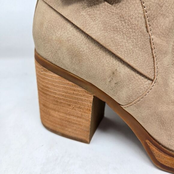 KORKS Marci II Women's Heel Tan Ankle Boots Size 6.5 - Picture 2 of 12